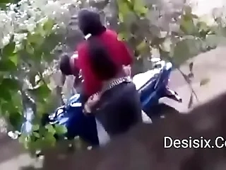 Desi couple in consequence whereof fuck in forest