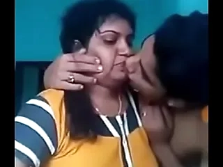 Indian mom together with son boy